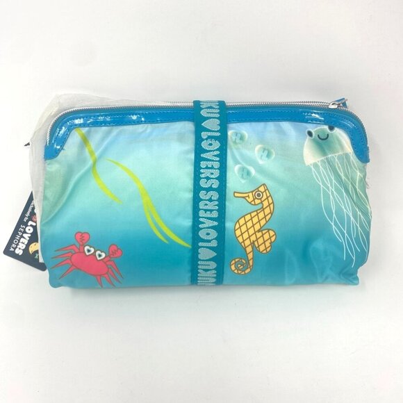 Harajuku Lovers x Sephora G of the Sea Kiss Clamshell Organizer Cosmetic Bag - Picture 4 of 11